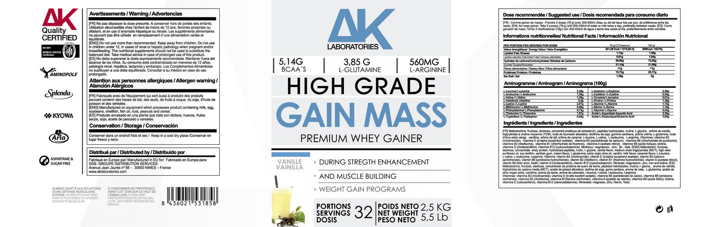 GAIN MASS AK ™